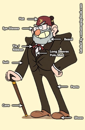 Costume for Grunkle Stan from Gravity Falls