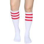 White Sock with Red Stripe