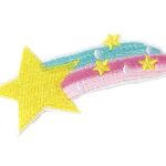 star rainbow fabric patch