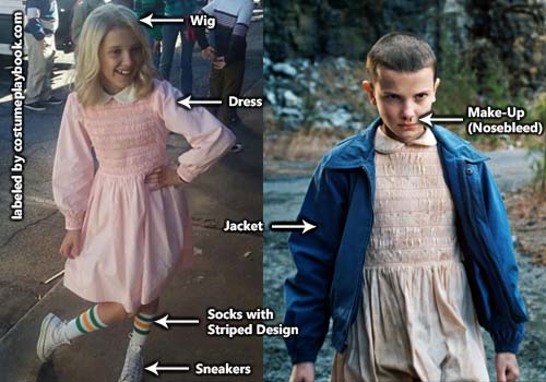 Stranger Things Eleven Costume Costume Playbook Cosplay