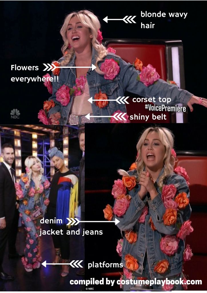 miley cyrus the voice costume