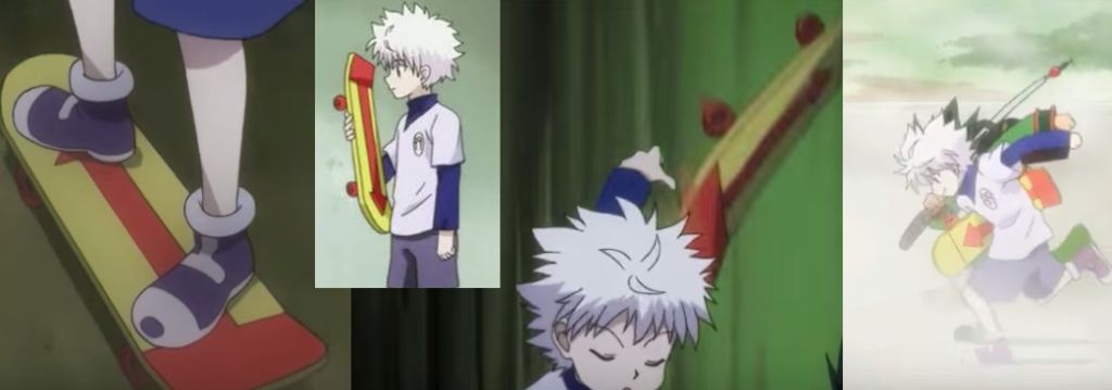 killua skateboard design