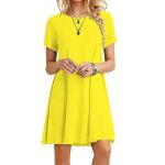 yellow shirt dress