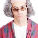 bald cap with hair on the side