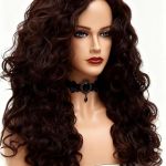 dark brown curly wig frida