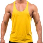 Yellow Racerback Tank Top