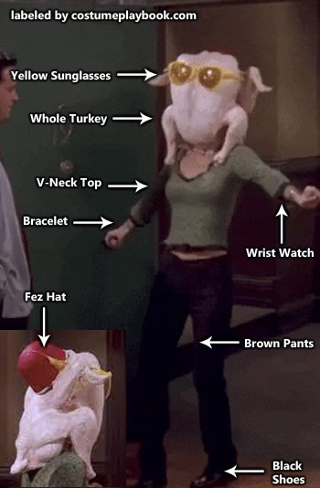 Friends - Monica - Turkeyhead Costume