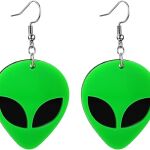 alien head earrings