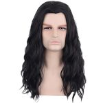 black long wig