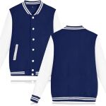 blue baseball jacket