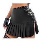 mini leather skirt