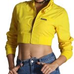 rumi cropped yellow jacket huntrix