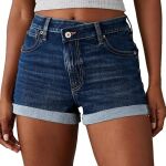 rumi huntrix denim shorts