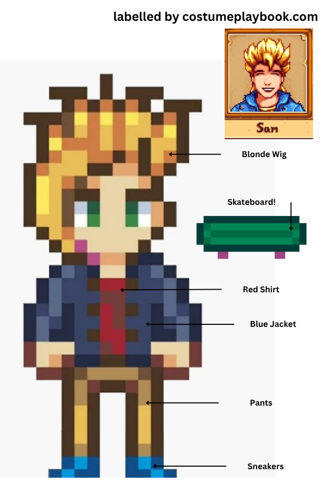 sam stardew valley cosplay