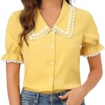 yellow collared blouse penny
